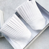 White Temperament Simple Cuff Bracelet
