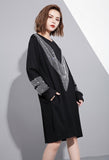 Round Neck Long Sleeve Big Size Dress