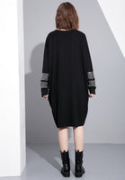Round Neck Long Sleeve Big Size Dress