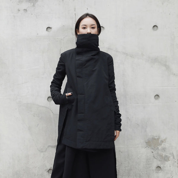 Long Cotton-padded Loose Coat