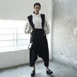 Lantern Sleeve White Loose Shirt Blouse