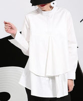 Long-sleeve White Loose Top