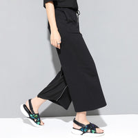 Zipper Split Loose Trousers