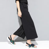 Zipper Split Loose Trousers
