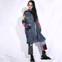 Pop Art Printed Denim Jacket