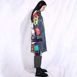 Pop Art Printed Denim Jacket