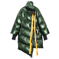 Stad Collar Long Sleeve Cotton-padded Coat