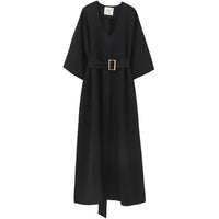 V-Neck Half Sleeve Dress