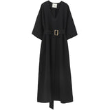 V-Neck Half Sleeve Dress