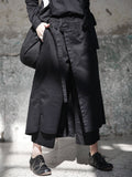 High Elastic Waist Black Wide Leg Pants