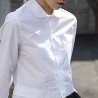 Long Sleeve Irregular Split Blouse