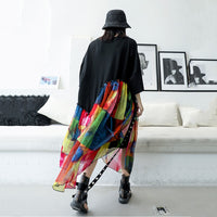 Multicolor Print Chiffon Dress