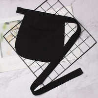 Black Color Pockets Concave Belt