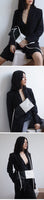 Black White Contrast Color Pu Leather Bag