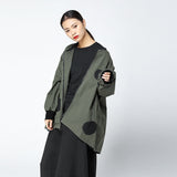 Polka Dot Irregular Coat