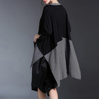 Black and Grey Plaid T-shirt