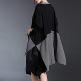 Black and Grey Plaid T-shirt