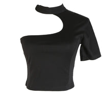 Short Sleeve Backless T-shirt
