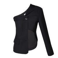 Long Sleeve Irregular Cutout Jacket