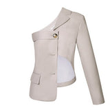 Long Sleeve Irregular Cutout Jacket