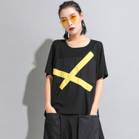 Cross Printed Loose Tee
