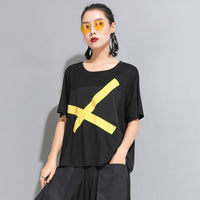 Cross Printed Loose Tee