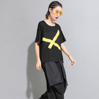 Cross Printed Loose Tee