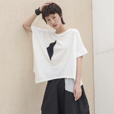 Irregular Triangle Printed Tee