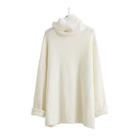 High Collar Long Sleeve Solid Black Gary Sweater