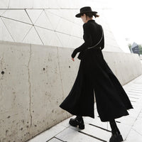 Stand Collar Long Sleeve Dress