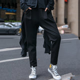 Elastic Waist Harem Pants