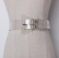 Transparent Plastic Solid Color PVC Belt
