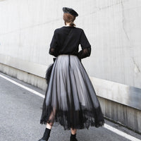 Black 5 Layer Mesh Skirt