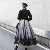 Black 5 Layer Mesh Skirt