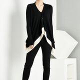 Asymmetrical V-Neck Cardigan