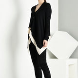 Asymmetrical V-Neck Cardigan