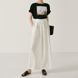 Black Printed Tee