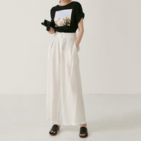 Black Printed Tee