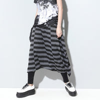 Black and Gray Cross Pants