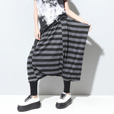 Black and Gray Cross Pants