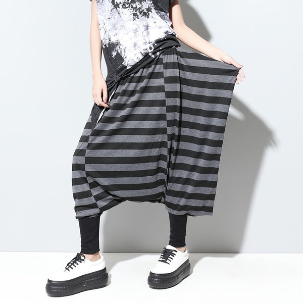 Black and Gray Cross Pants