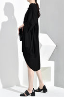 Letter Printed Irregular Dress