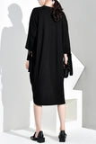 Letter Printed Irregular Dress