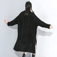 Black Bunny Asymmetrical Sweater