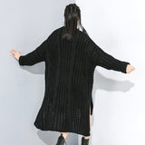 Black Bunny Asymmetrical Sweater