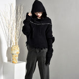 Distressed Knitted Sweater