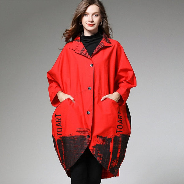 Mixed Color Oversized Trench