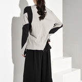 Round Neck Black and Gray T-shirt