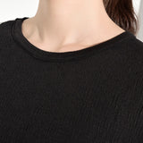 Round Neck Black and Gray T-shirt