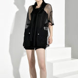 High Collar Half Sleeve T-shirt